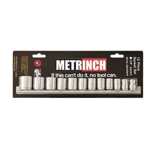 Load image into Gallery viewer, METRINCH Socket Set 3/8" Drive 12Pc MET-0320