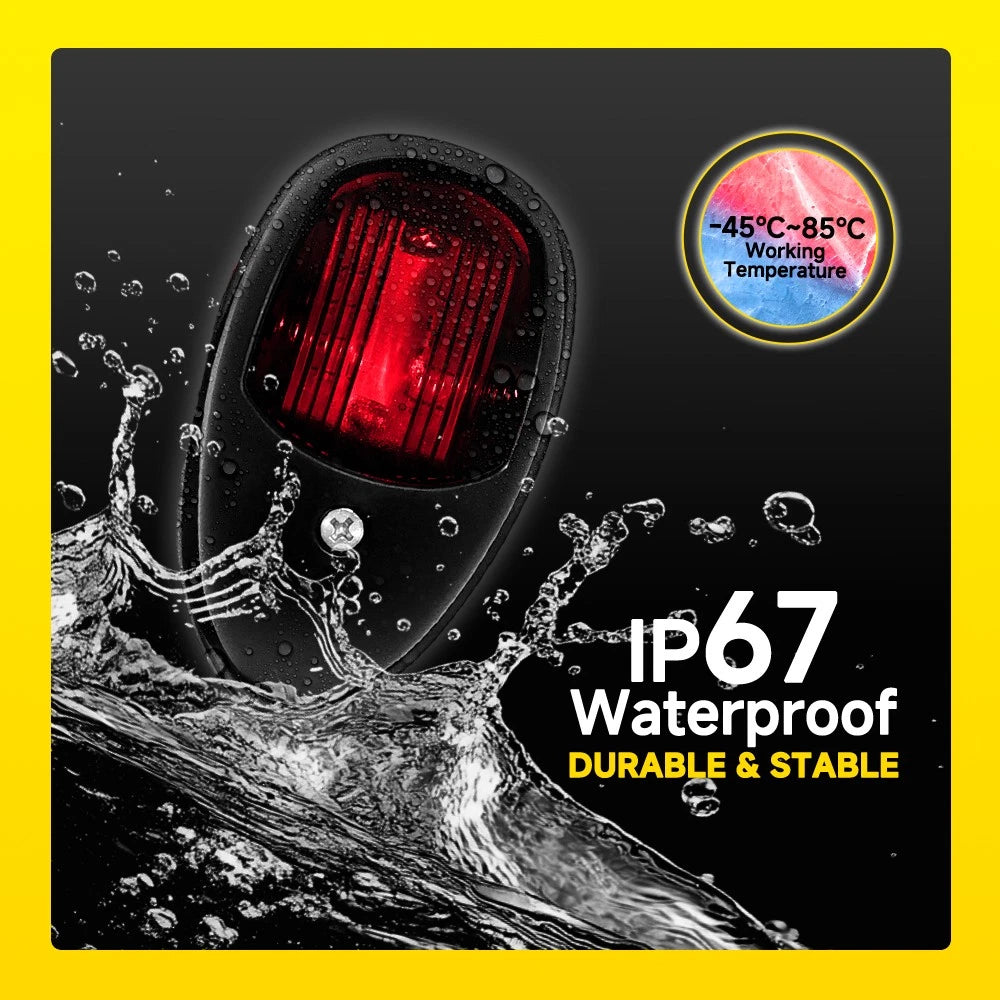 2x LED Navigation Lights Nav Lamp Mount Port Starboard Marine Yacht Boat A