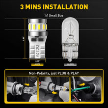 Load image into Gallery viewer, 10x T10 W5W LED 18-SMD White Car Interior Light Parker Bulb Wedge Globe 12V/24V