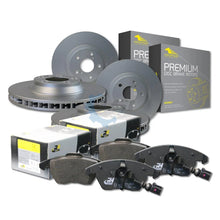 Load image into Gallery viewer, Front Cross Drilled Discs + Brake Pads + Sensor for Audi SQ5 8R 14-17 380mm