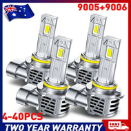 HB3 9005 9006 HB4 LED Headlight Bulbs Hi Low Beam Super White AUXITO 4-40x A