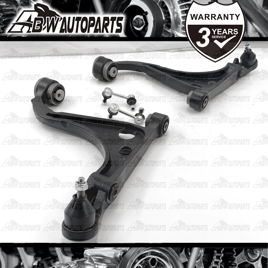 FRONT UPPER LOWER CONTROL ARMS & SWAY BAR LINK FOR FORD FALCON AU BA BF LH + RH