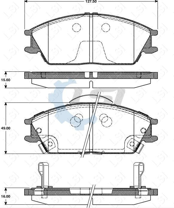 Front Bendix Brake Pads and Disc Rotors set for Hyundai Excel X2 X3 1990-2000