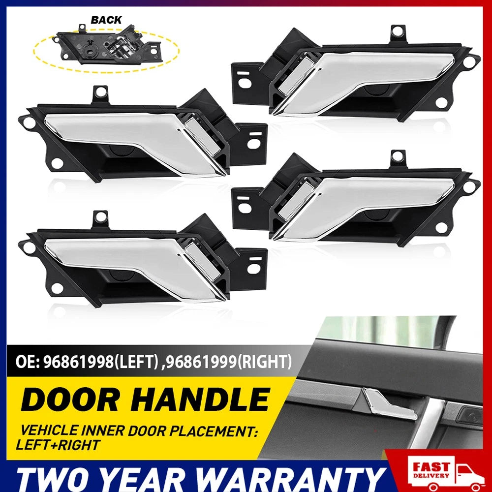 4x Interior Front Rear Left Right Door Handle For Holden Captiva 5 Seater 06-18.