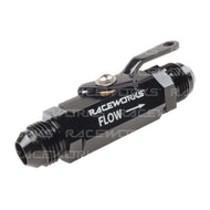 Raceworks AN-8 Shut Off Valve RWF-650-08BK Billet Black Alloy