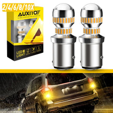 Load image into Gallery viewer, 2-10x AUXITO TURN SIGNAL INDICATOR LIGHT 1157 CANBUS FREE BULB LED GLOBE AMBER