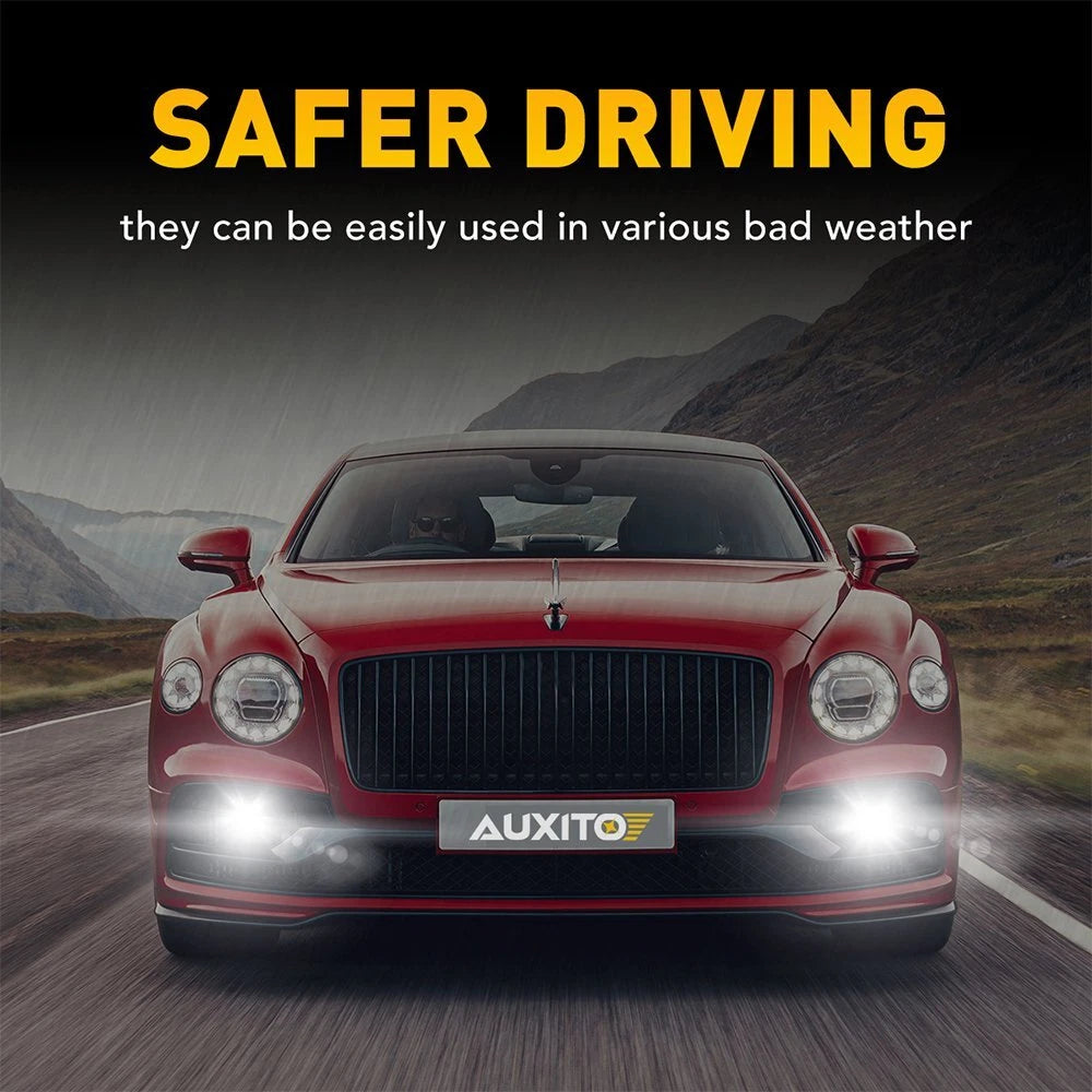 AUXITO 8X H11/H8/H9 10000LM LED Fog Light Headlight Bulbs High/Low Beam NEWA