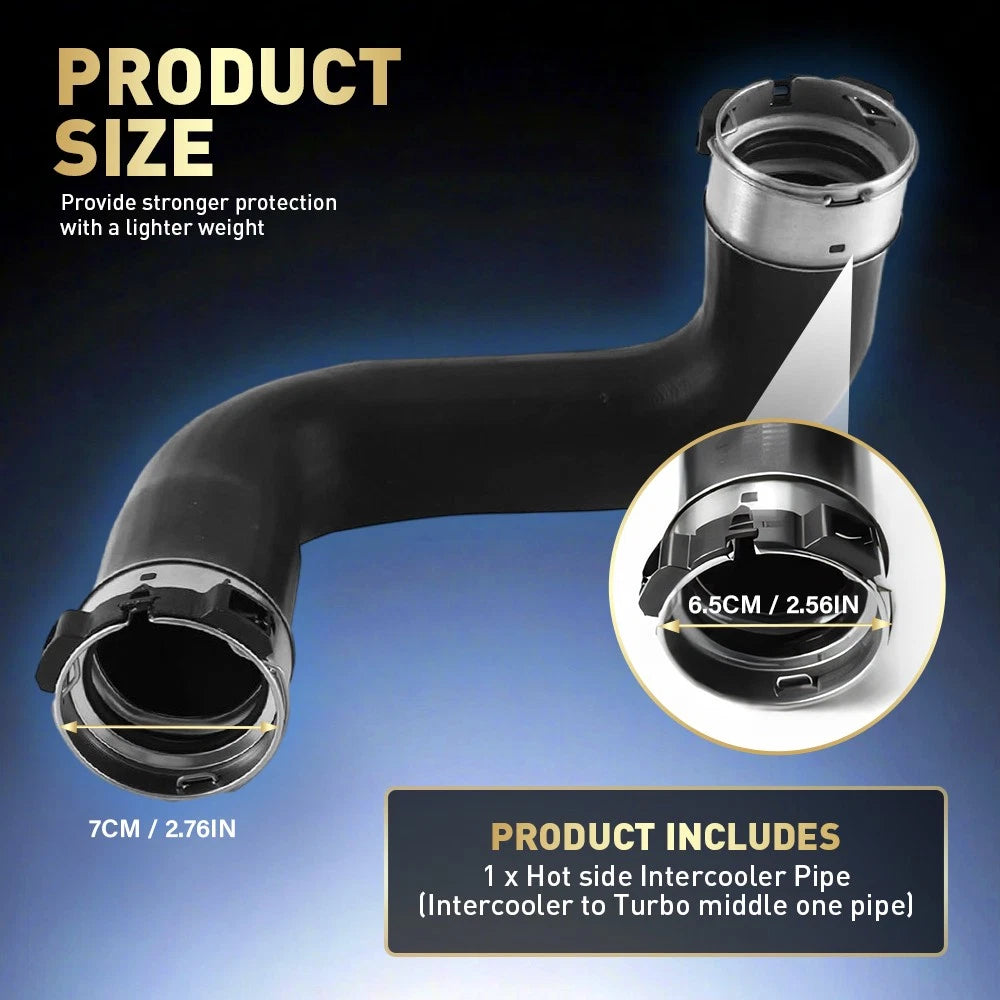 Turbo Intercooler Hose Hot Side For Nissan Navara D40 NP300 Pathfinder R51 2.5L