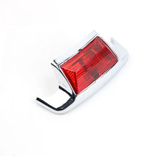 Load image into Gallery viewer, for Harley Touring Softail RED Lens Chorme Plated Rear Fender Tip LED Light ST