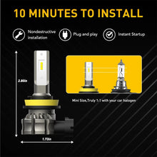 Load image into Gallery viewer, 2pcs LED Headlight Kit H11 H8 Fog H9 White Light Bright Bulbs High/ Low Beam AU