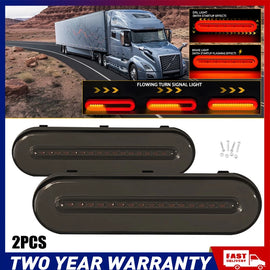 8X Tray Back Ute Tail Lights 58 LED Flowing Turn Signal Truck Trailer Rear NEWA