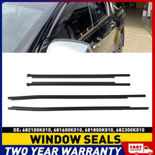 Load image into Gallery viewer, For TOYOTA HILUX 2015-23 OUTER WINDOW SEALS WEATHER STRIP 4 Doors CLIP ON 4PCS