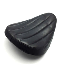 Load image into Gallery viewer, Black Motorcycle Leather Driver Solo Seat for Harley Bobber Chopper For Honda ST