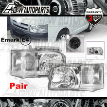 Load image into Gallery viewer, Pair of Head Light Lamp Chrome For Toyota Hiace TRH KDH Van Bus 2005~2010 LH+RH