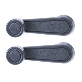 2pc Left & Right Manual Window Crank Handle Grey for Toyota Landcruiser & Hilux