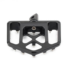 Load image into Gallery viewer, Black MX Wide Fat Floorboards Footrests Pedals For Harley Touring Softail Dyna
