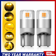 Load image into Gallery viewer, 2/4/8X T10 W5W LED Bulbs Amber/Orange Globes Side Wedge Bulb Indicator Signal A