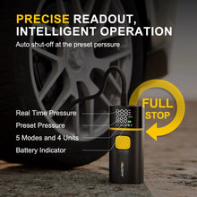 Load image into Gallery viewer, AUXITO Rechargeable Car Tire Air Inflator Portable Tyre Electric Pump Cordless