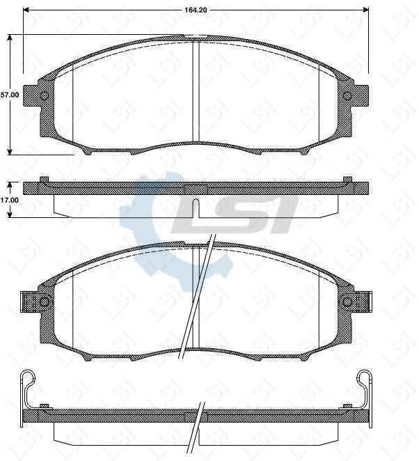 Front Brake Pads and Disc Rotors Set for Nissan NAVARA D22 4WD 02-11 300mm OD