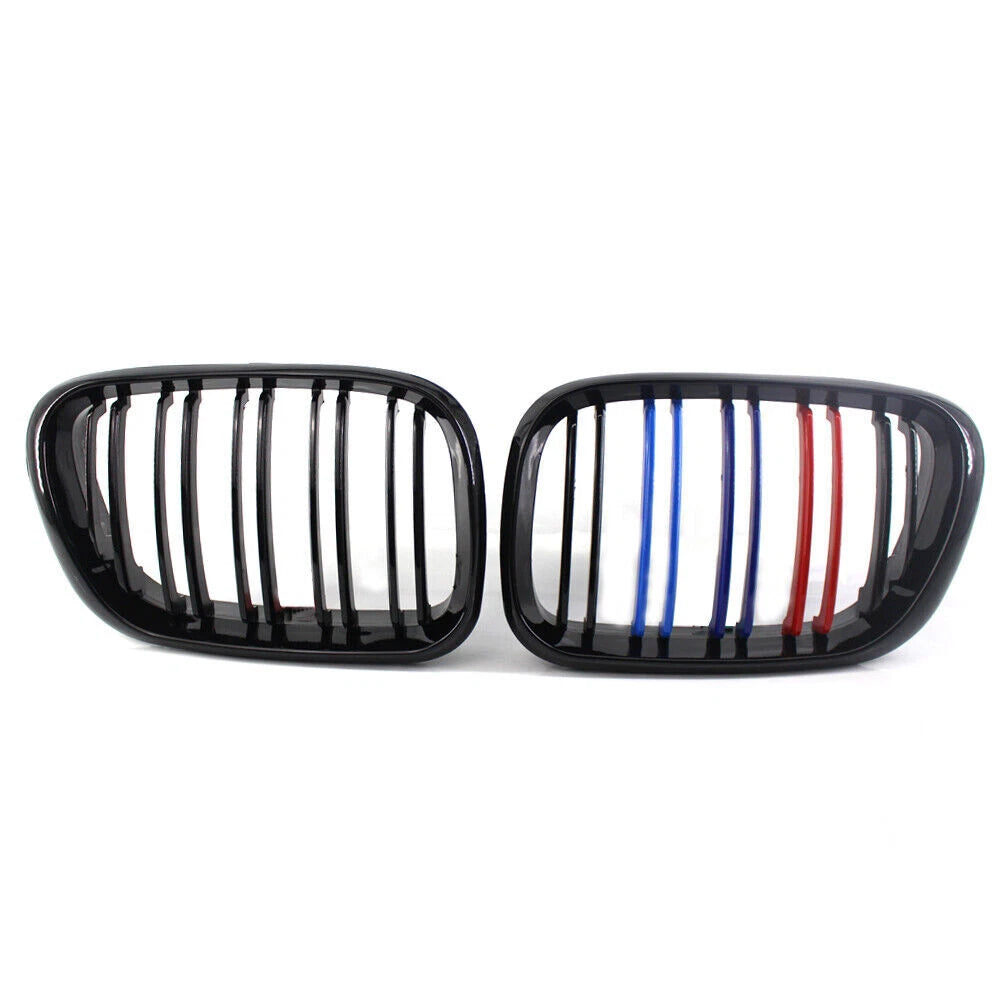 Gloss Black M Color Front Kidney Grill Grille For BMW X5 E53 2000-2003 2001 2002