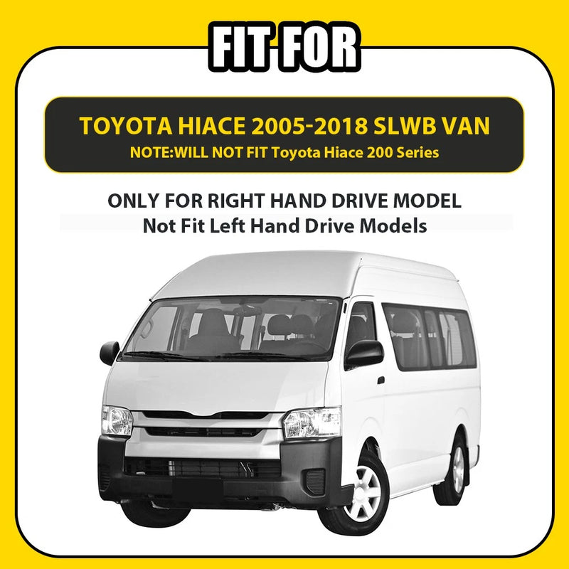 Dashmat Dashboard Cover for Toyota Hiace SLWB Van 2005-2018 RHD Black