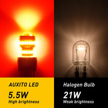 Load image into Gallery viewer, 2X T20 7443 7440 RED LED CAR BRAKE STOP TAIL LIGHT BULB GLOBES 54SMD 4014 NEWA