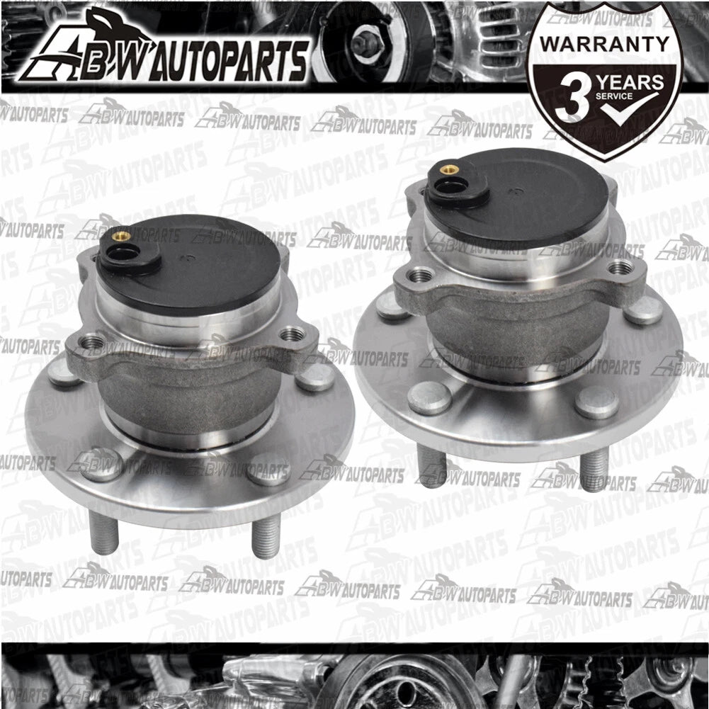 2PC Rear Wheel Bearing Hub With ABS For 2003-2014 Mazda 3 BK BL Inc MPS SP23 OZ