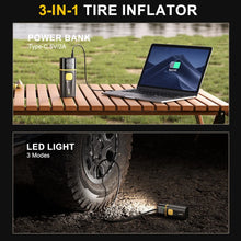 Load image into Gallery viewer, AUXITO Rechargeable Car Tire Air Inflator Portable Tyre Electric Pump Cordless