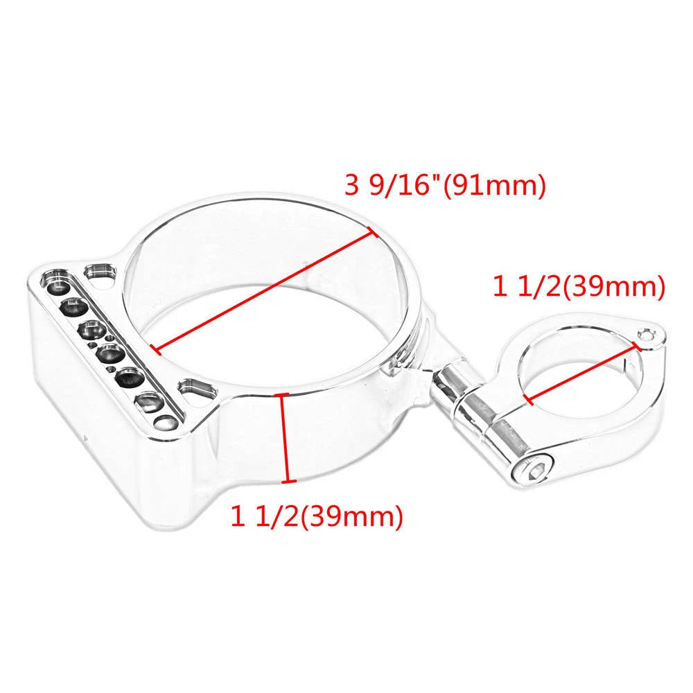 39mm Side Mount Speedo Relocation Bracket For Harley Sportster XL Dyna Custom ST