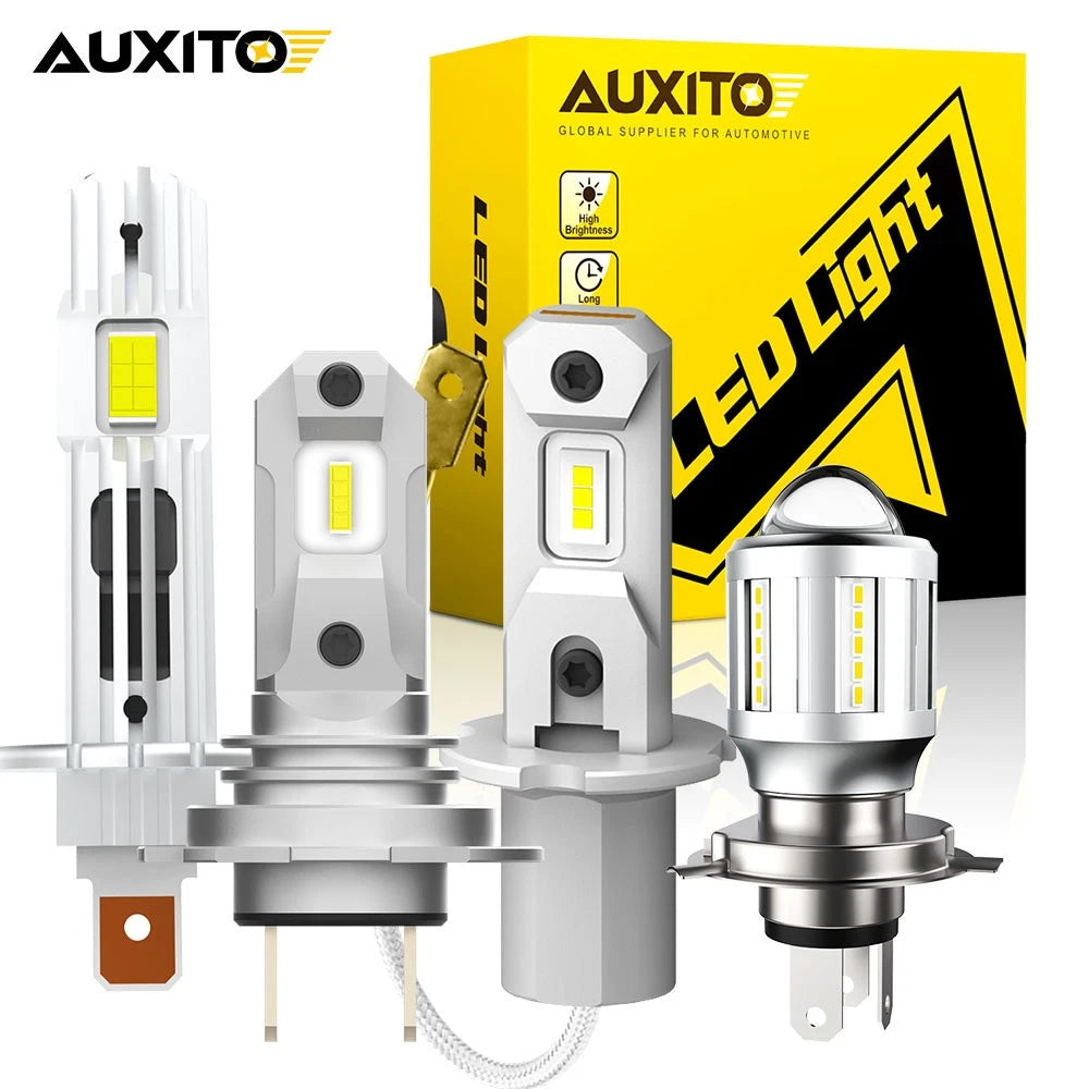 AUXITO H4 H7 H1 H3 CANBUS LED Headlight Kit High or Low Light Bulb 6500K White.