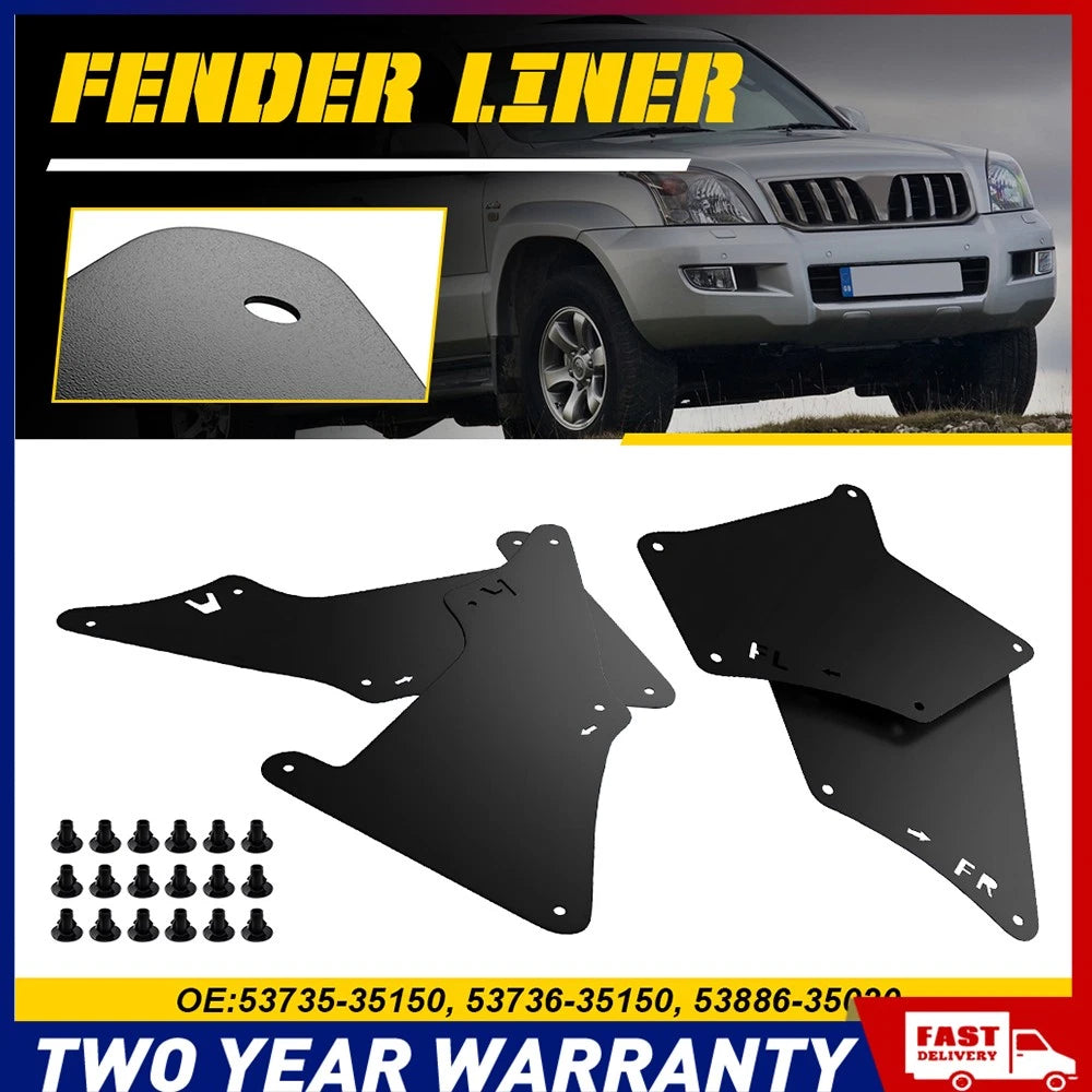 Splash Guards Fit Toyota Land Cruiser Prado 120 150 03-20 Fender Liner Mud Flaps