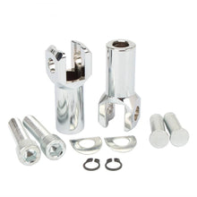 Load image into Gallery viewer, Chrome Rear Passenger Footpeg Supports Mounts Clevis For Harley Softail 00-06 ST