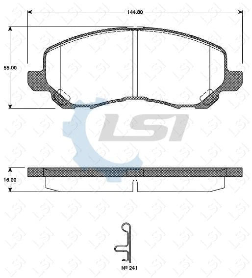 Front Bendix GCT Brake Pads and Disc Rotors for Mitsubishi LANCER CJ VR-X 07-16