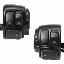 Load image into Gallery viewer, 1" 25mm Handlebar Control Switch Wiring Harness Housing Black For Harley Softail