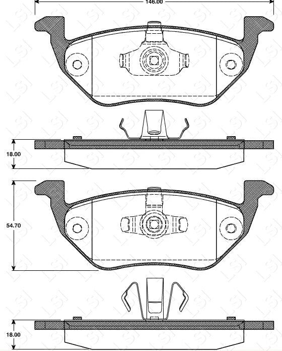 Rear Brake Pads & Disc Rotors Set – Ford Escape ZC/ZD 2.3L & 3.0L (2006–2012) | OE-Fit Kit