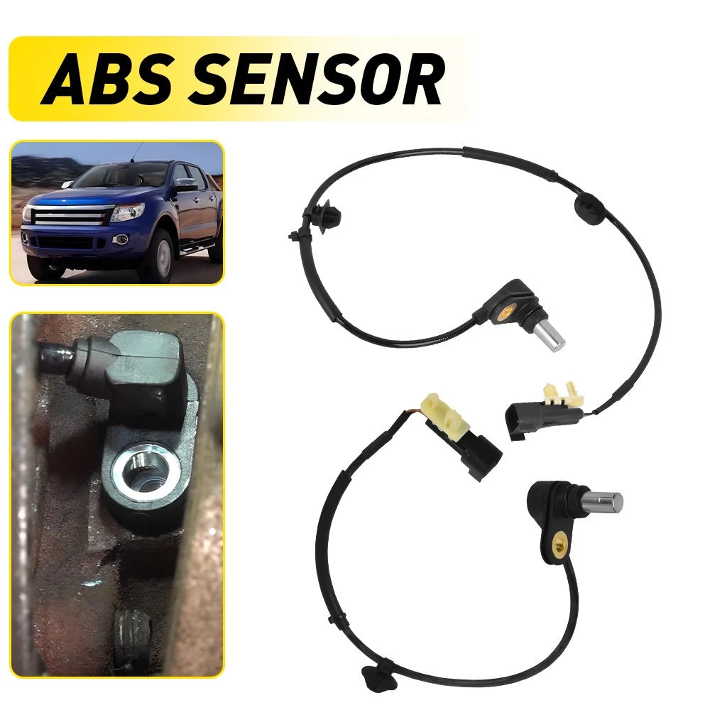 Pair of rear 2-pin ABS wheel speed sensors for Ford Ranger PX 3.2L 2011-2022