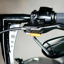 Load image into Gallery viewer, 2x 6 LED Motorcycle Dirt Bike Mini Turn Signal Indicators Light Universal Chrome