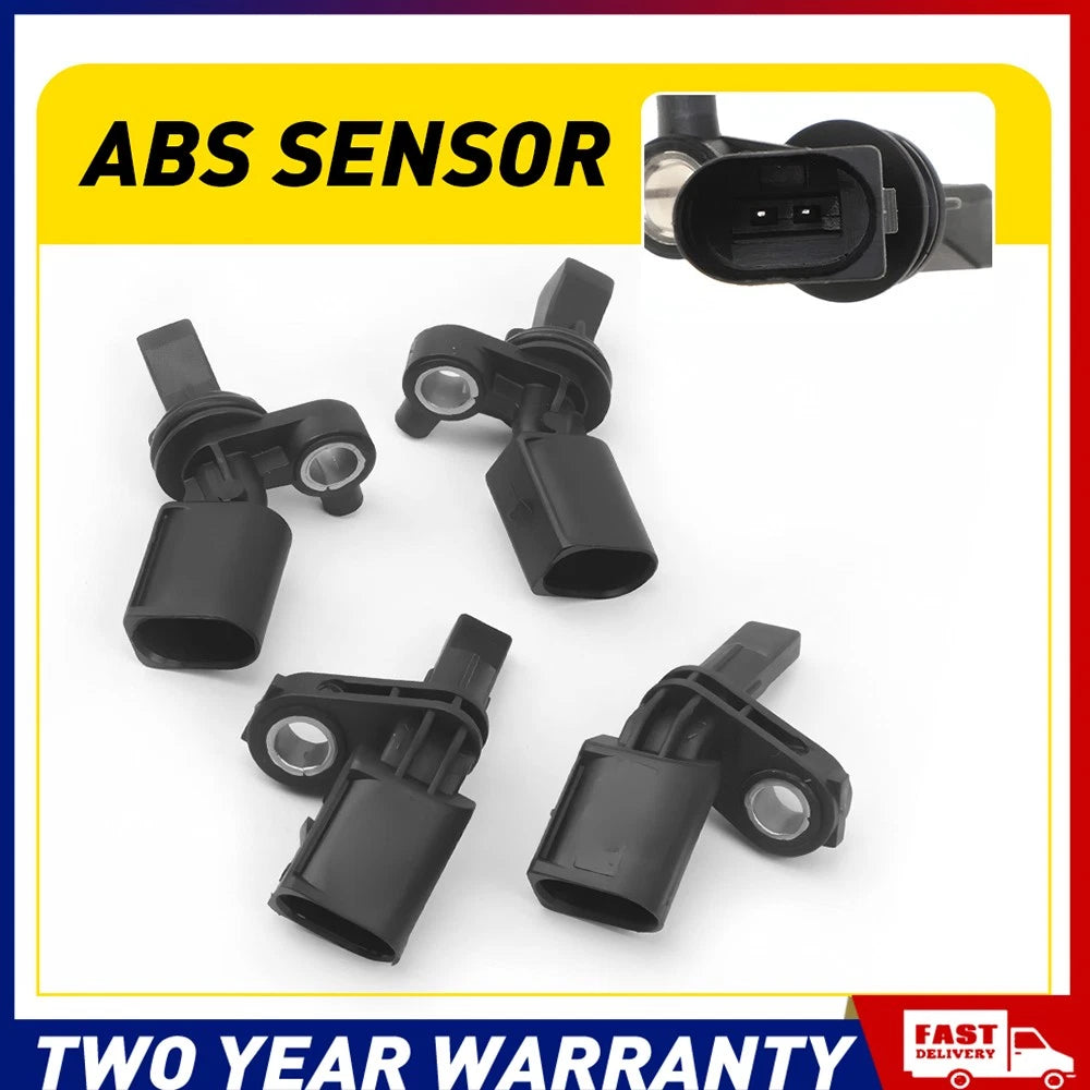Set of 4 front and rear ABS wheel speed sensors for 2010-2021 VW Amarok 12V