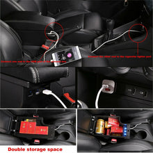 Load image into Gallery viewer, For MG ZS 2017-2023 Car Center Console Armrest Box Storage Case PU Leather Black