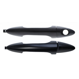Door Handle Outer for Hyundai Accent 11-19 Set 2 Black FRONT LH W/o Keyhole + RH