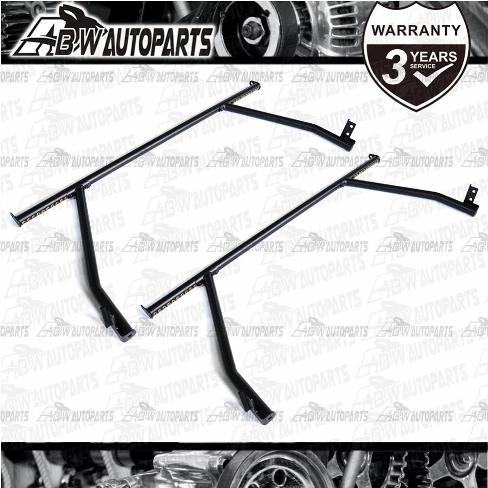 X2 Black Heavy Duty Steel Tub Ladder Rack for ISUZU D-Max 2020-24 150kg Loading