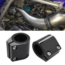 Load image into Gallery viewer, Black CNC Exhaust High Temp Pipe Clamps Connector For Yamha Banshee 350 1987-06