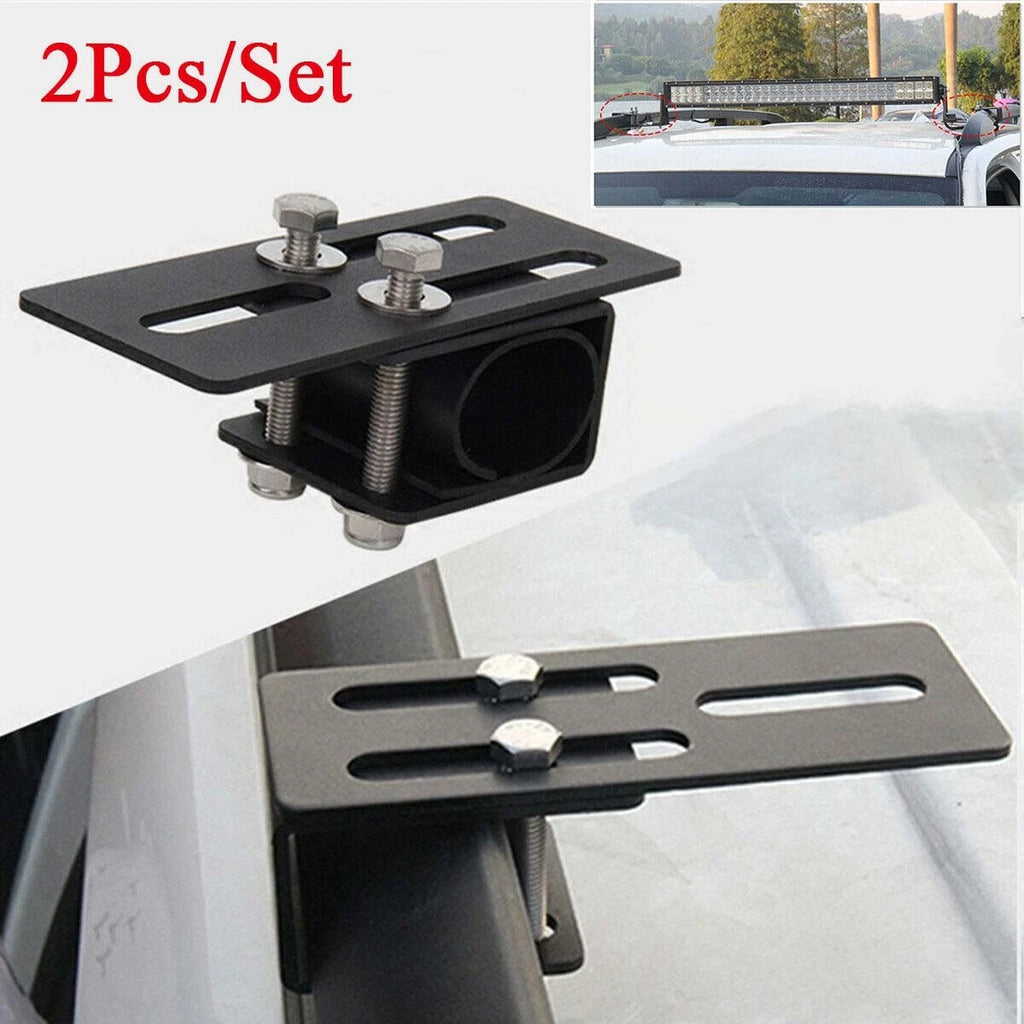 2x Car Roof Rack Light Bracket Holder Bumper Mounting Kit for LED Work Light Bar