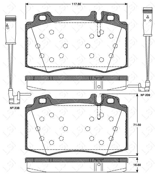 Genuine Roadhouse European Brake Pads Front [ 0769 02 ]