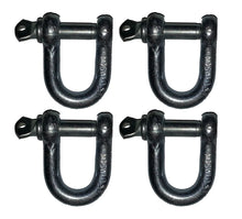 Load image into Gallery viewer, 8mm Zinc Coated Dee D-Shackles Pin Shackles SWL0.33T Marine Boat Trailer SET 4