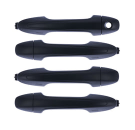 Door Handle Outer Black for Toyota Hilux 15-20/RAV4 12-19 Set 4 FRONT REAR LH+RH