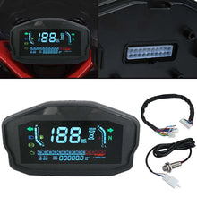 Load image into Gallery viewer, Universal Motorcycle Motorbike LCD Odometer Digital Speedometer Tachometer Gauge