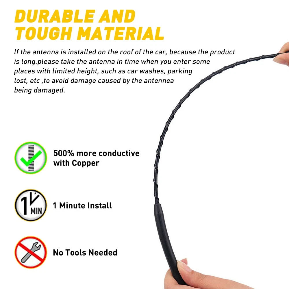 11" Car Antenna Aerial Mast Vehicle Radio A/FM Roof Signal Booster Universal AU