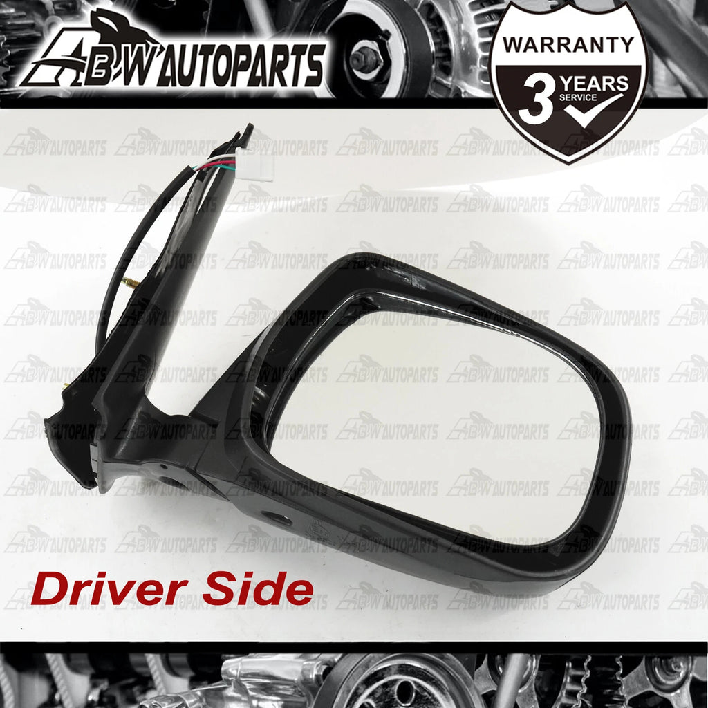 RH Driver Side Black Electric Door Mirror For Toyota Hilux 2005-2015