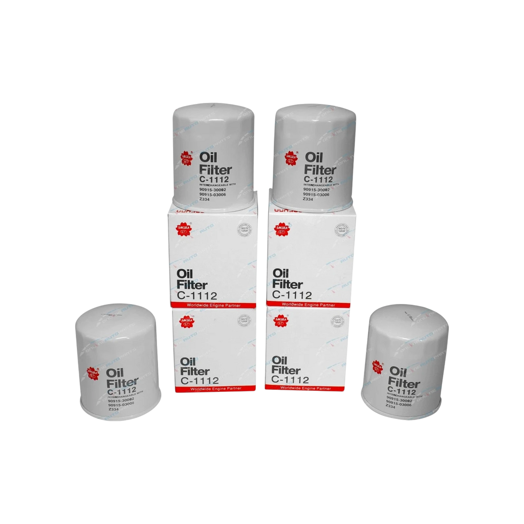 Set of 4 oil filters for Toyota Prado Land Cruiser diesel KZJ90 KZJ95 KZJ120